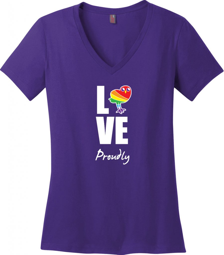 Ladies LOVE Proudly V-Neck Shirt