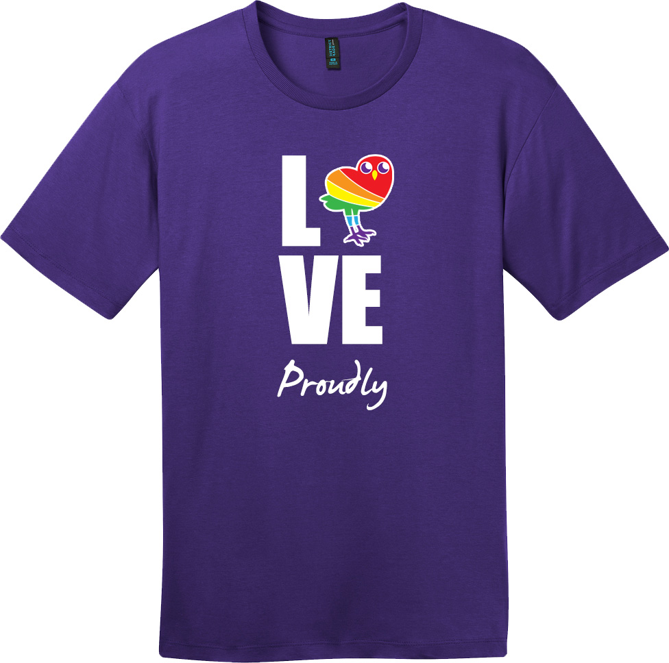 Unisex Purple LOVE Proudly T-Shirt